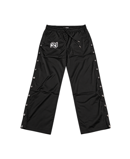 Snap Detail Nylon Pants