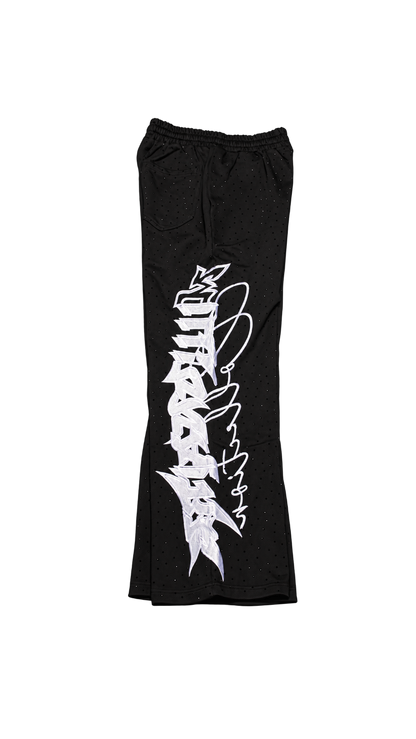 Heavyweight Rhinestone Embroidery Pants