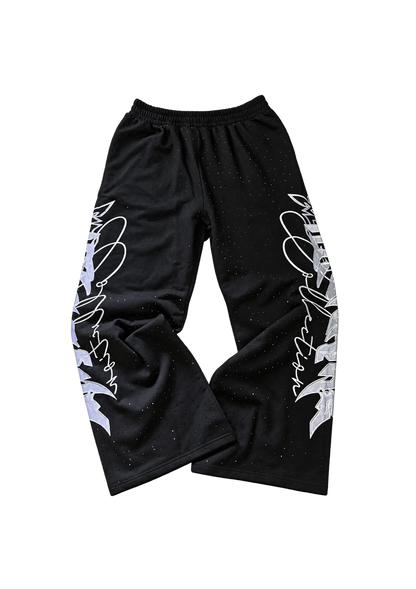 Heavyweight Rhinestone Embroidery Pants